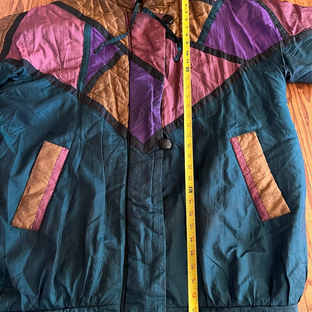 Vintage 80s 90s Patchwork Blockprint Bronton Appa… - image 4